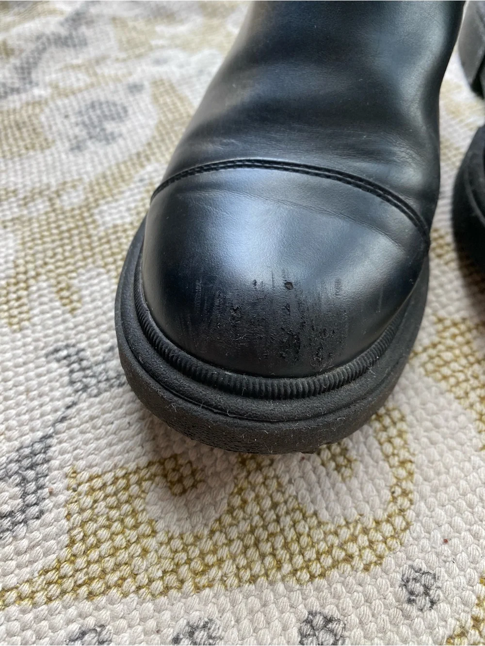 Art Class Kids Black Ring Harness Chunky Zippered Ankle Boots